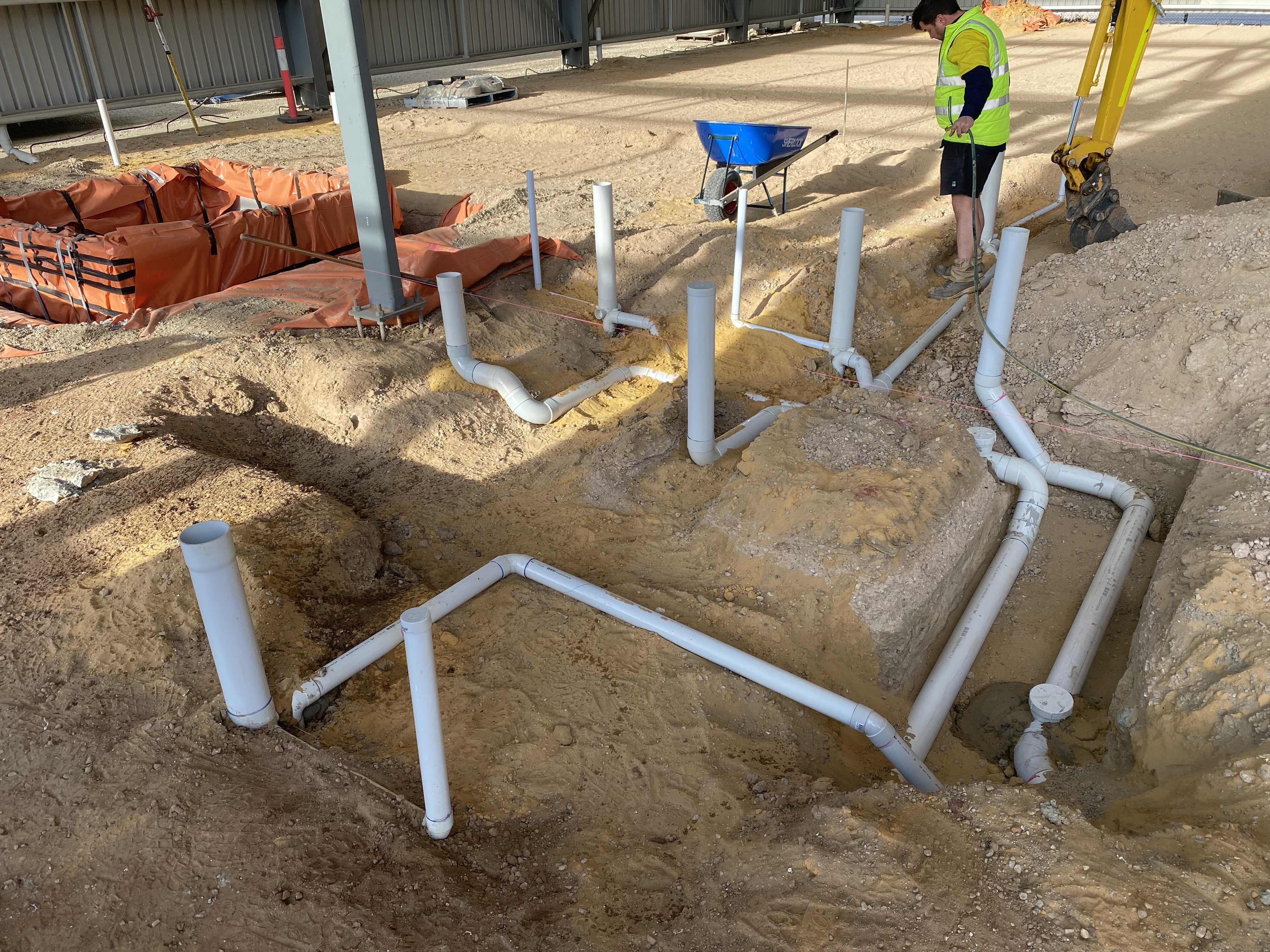 Commercial plumbing project