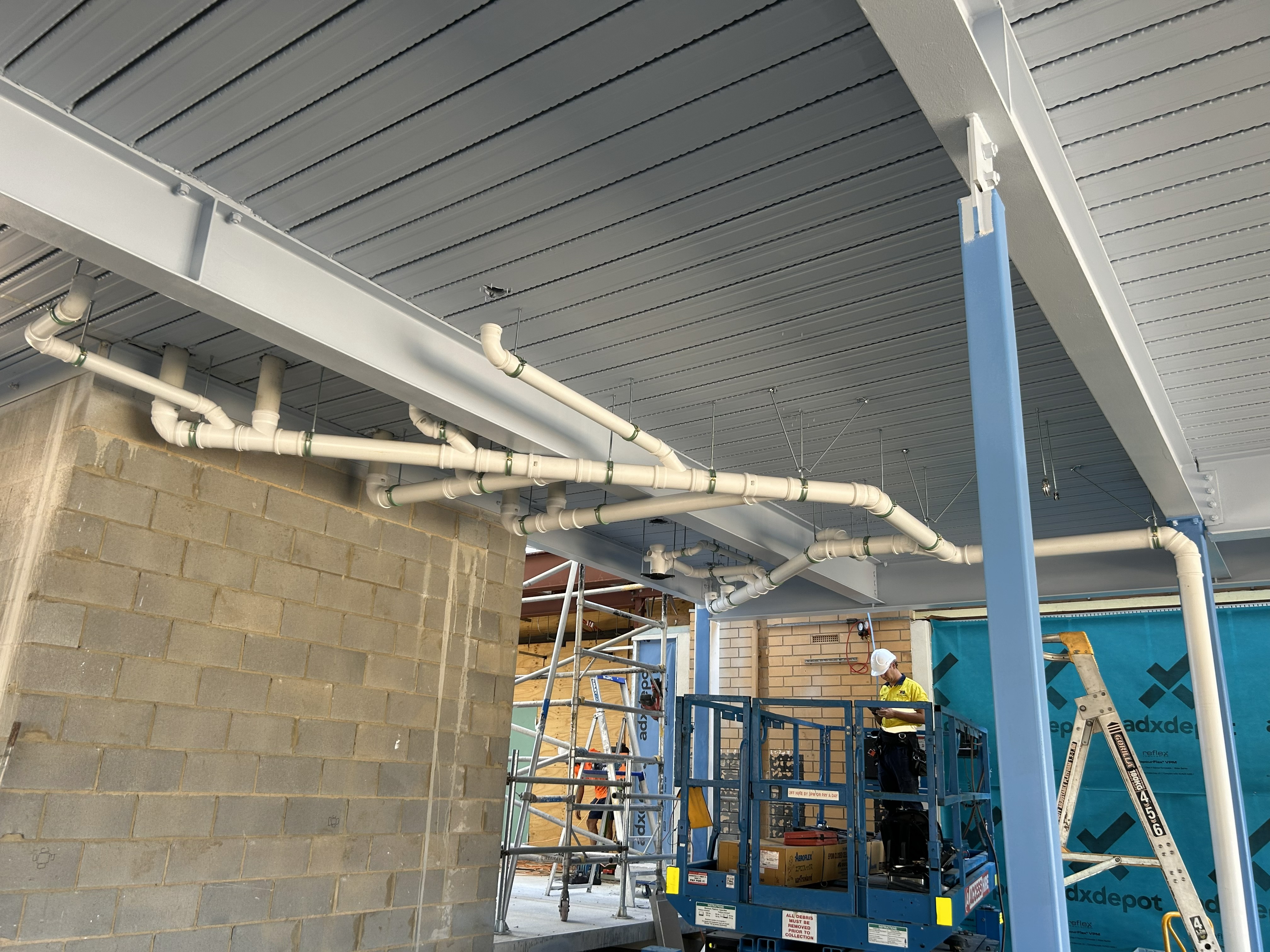 Commercial site plumbing works